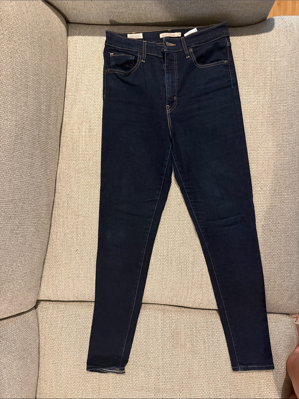 Levi's Dark Indigo High-Rise Skinny Jeans